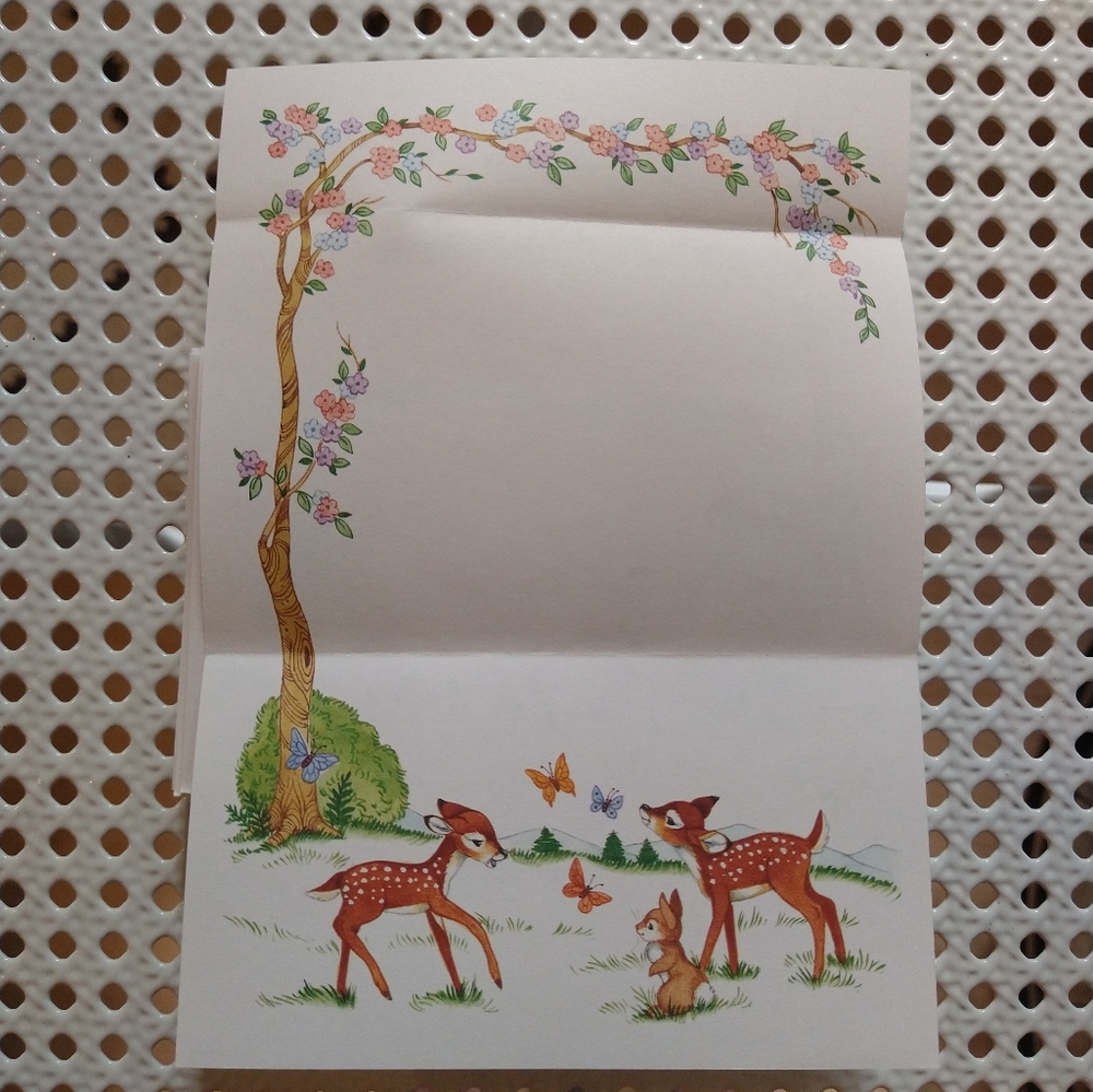 (8)Vintage Seal and Send Stationary 🦌🐇💐